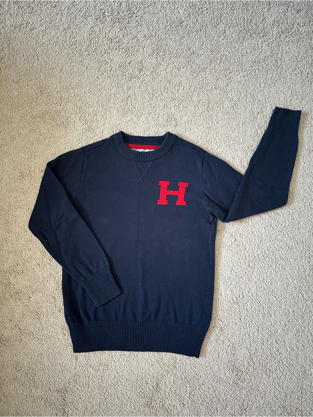 Boys Tommy Hilfiger Knit Crew Neck Pullover Sweater Size Small 8/10